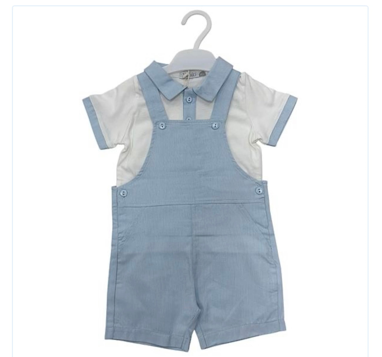 Blue Dungaree Set