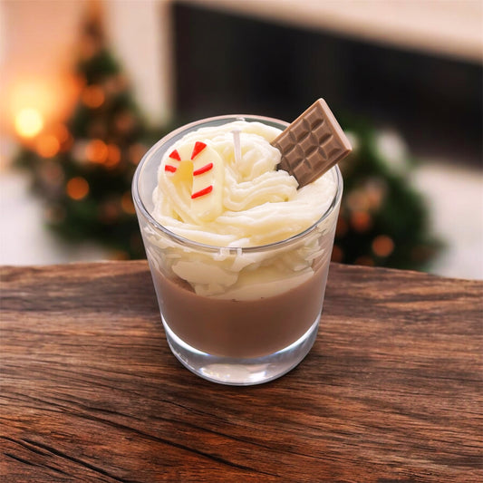 Hot chocolate candle