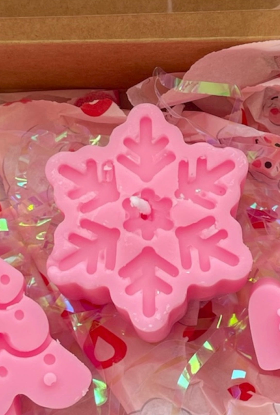 Pink 3 miniature candle gift set