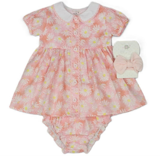 Pink floral dress