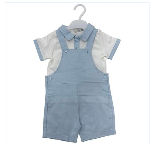 Blue Dungaree Set