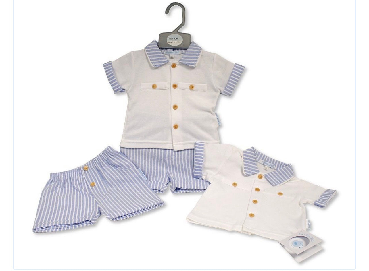 Blue stripe set